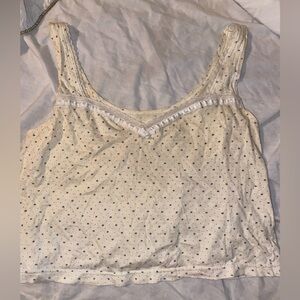 Cropped Pajama Tank Top Size M/L